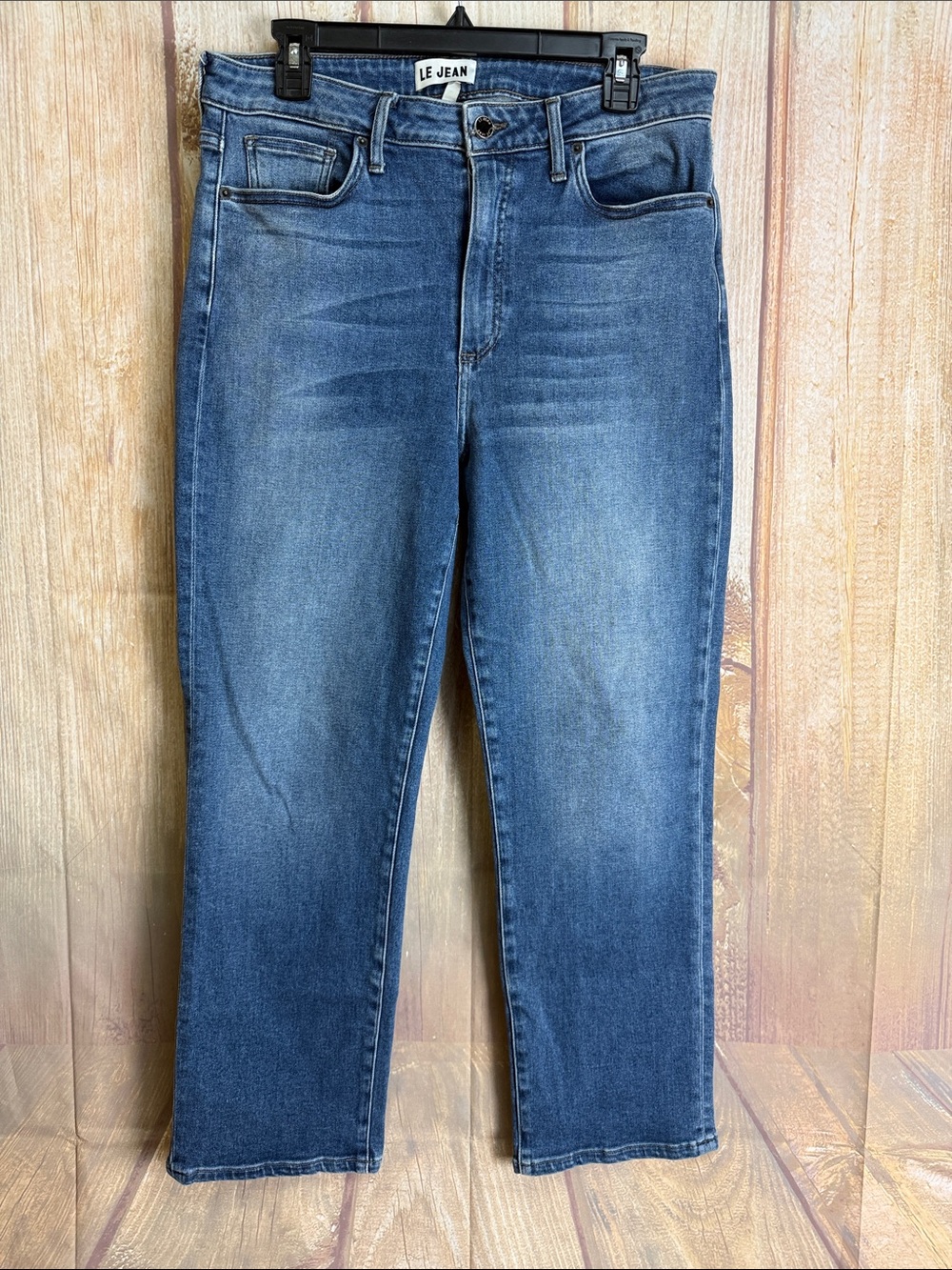 Le Jean Stevie Slim Boyfriend Classic Straight-Leg in Medium Blue Size 30